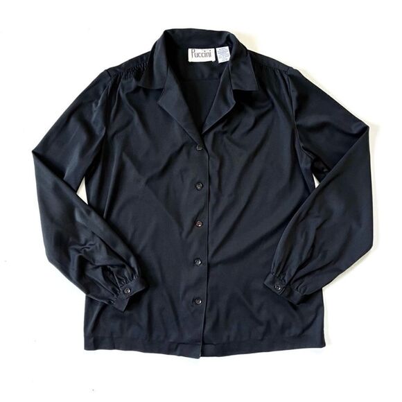 Vintage Puccini Black Blouse - Picture 1 of 7